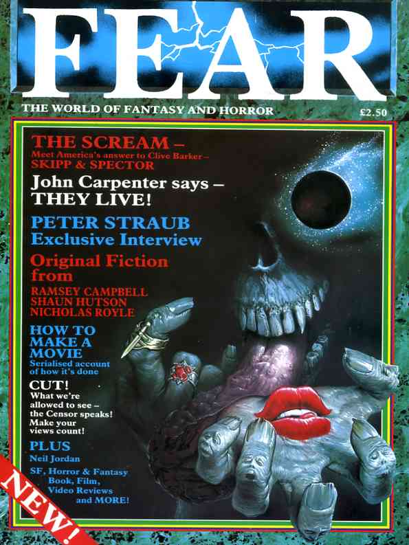 FEAR magazine cover Issue 1 July/August 1988