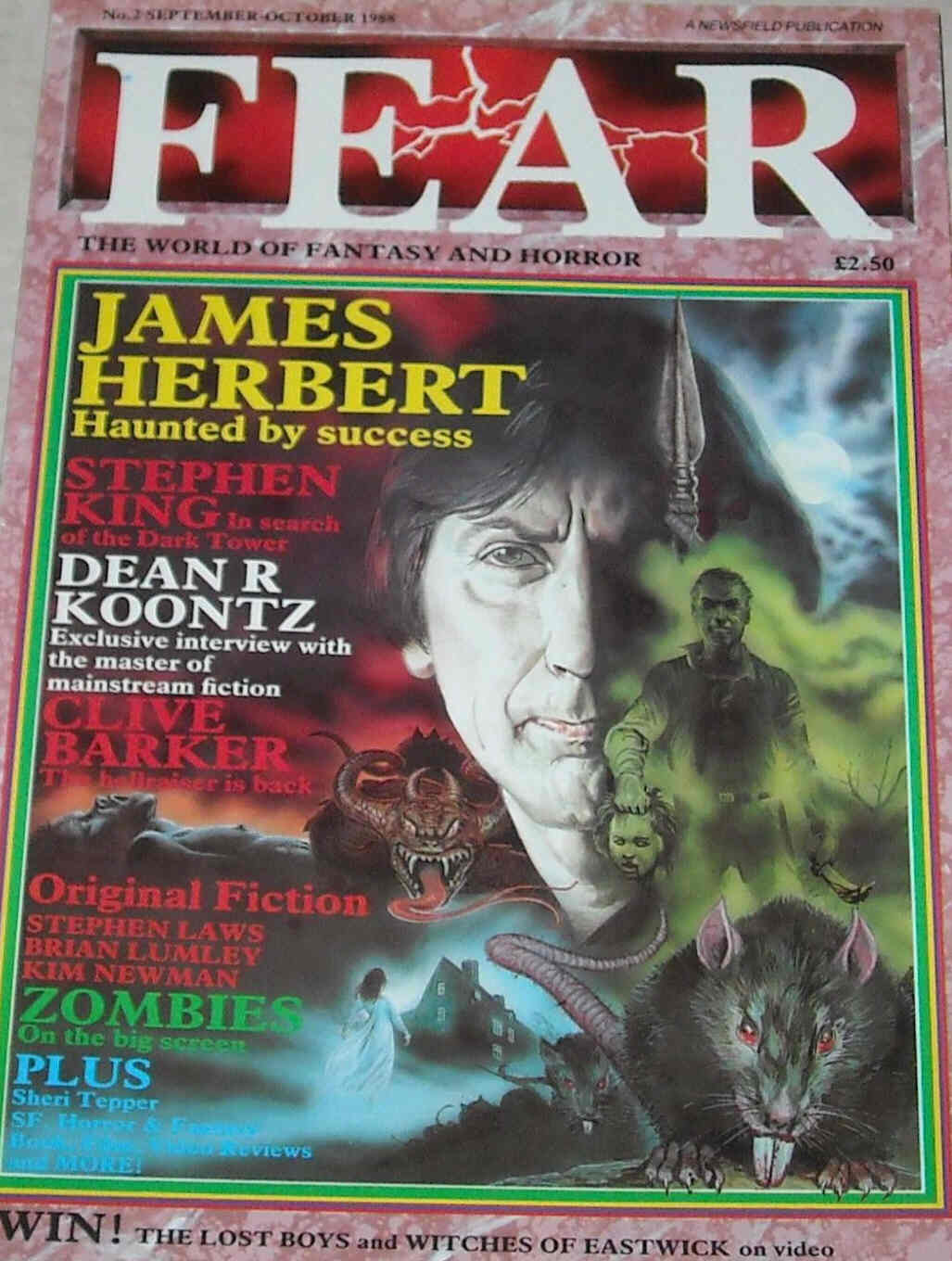 FEAR magazine cover Issue 2 September/October 1988