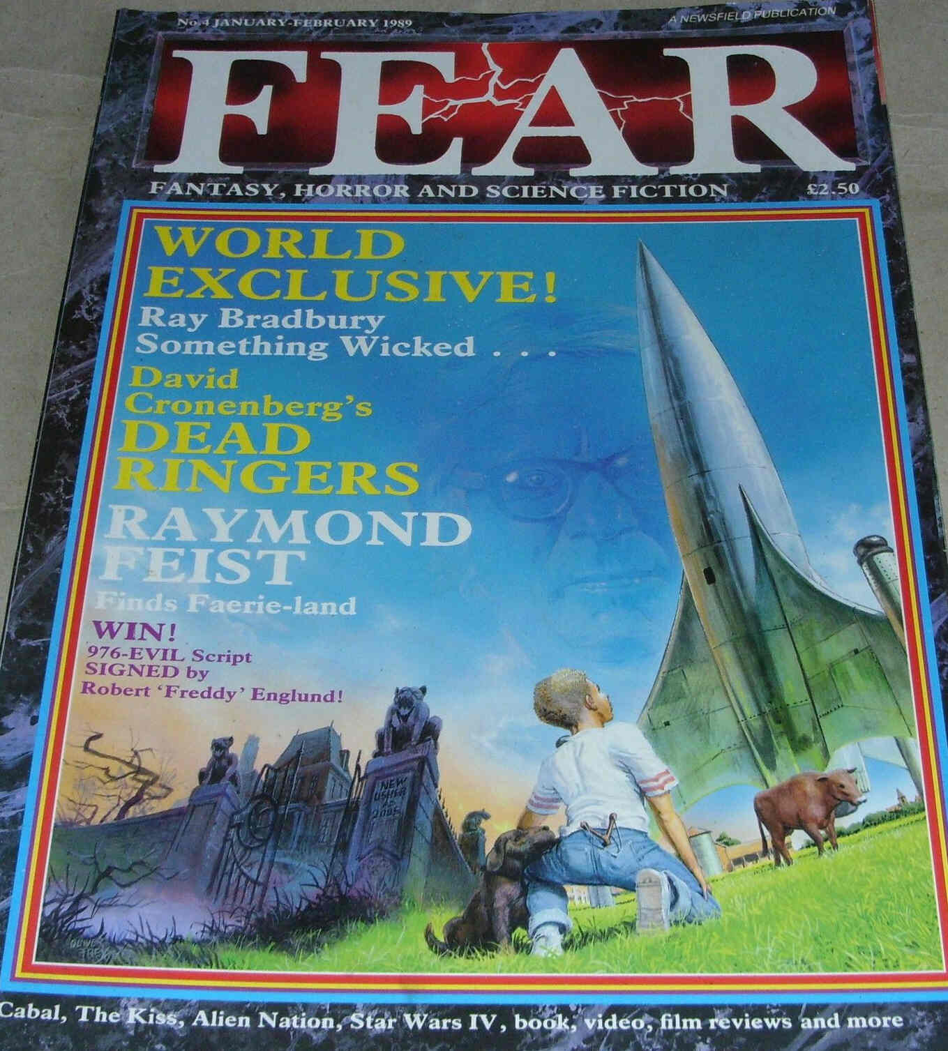 FEAR magazine cover Issue 4 January/February 1989