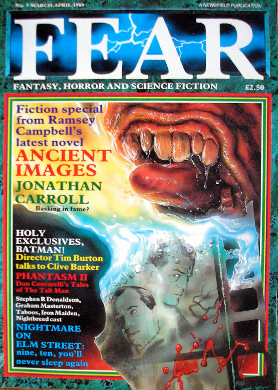 FEAR magazine cover Issue 5 March/April 1989