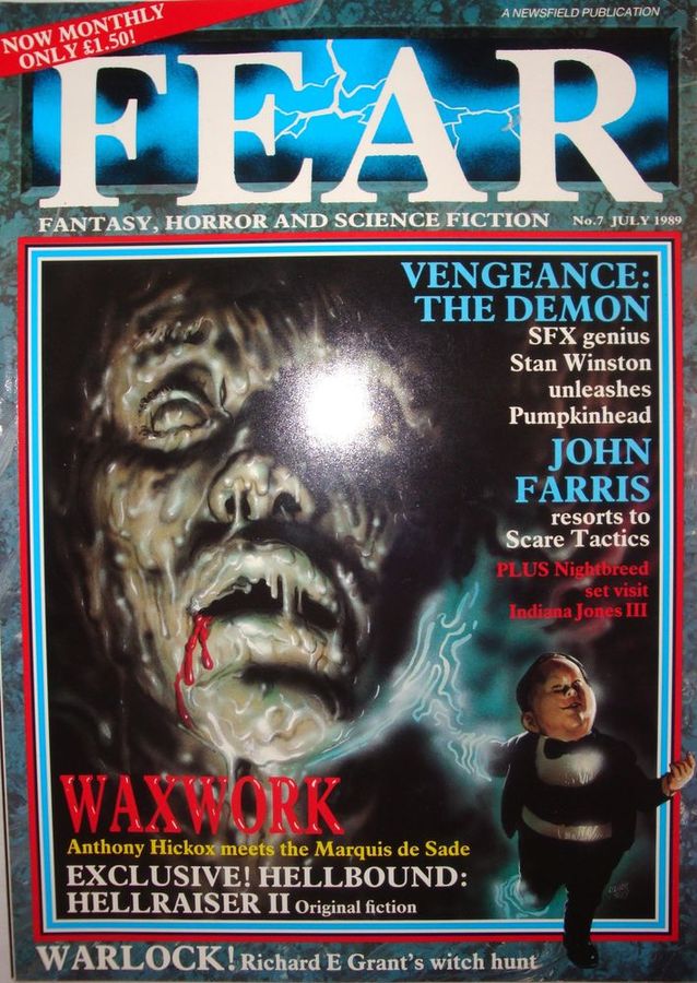 FEAR magazine cover Issue 7 July 1989
