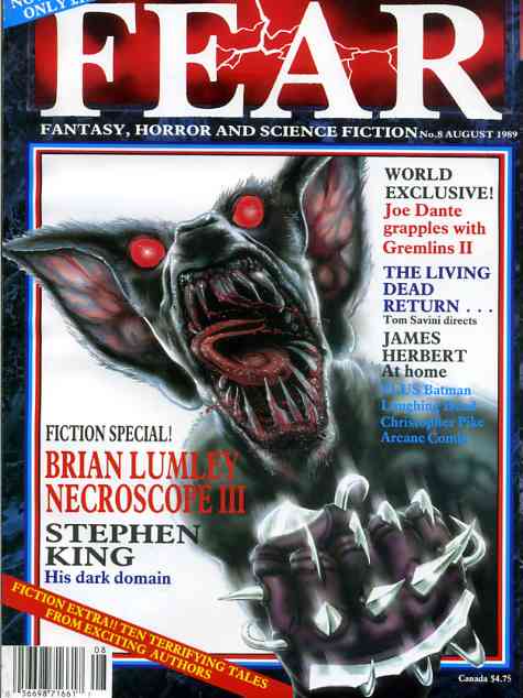 FEAR magazine cover Issue 8 August 1989