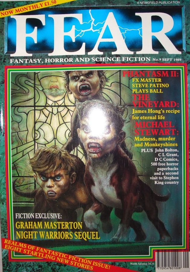 FEAR magazine cover Issue 9 September 1989