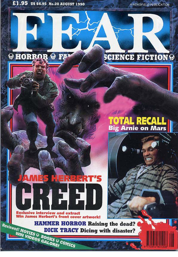 FEAR magazine cover Issue 20 August 1990