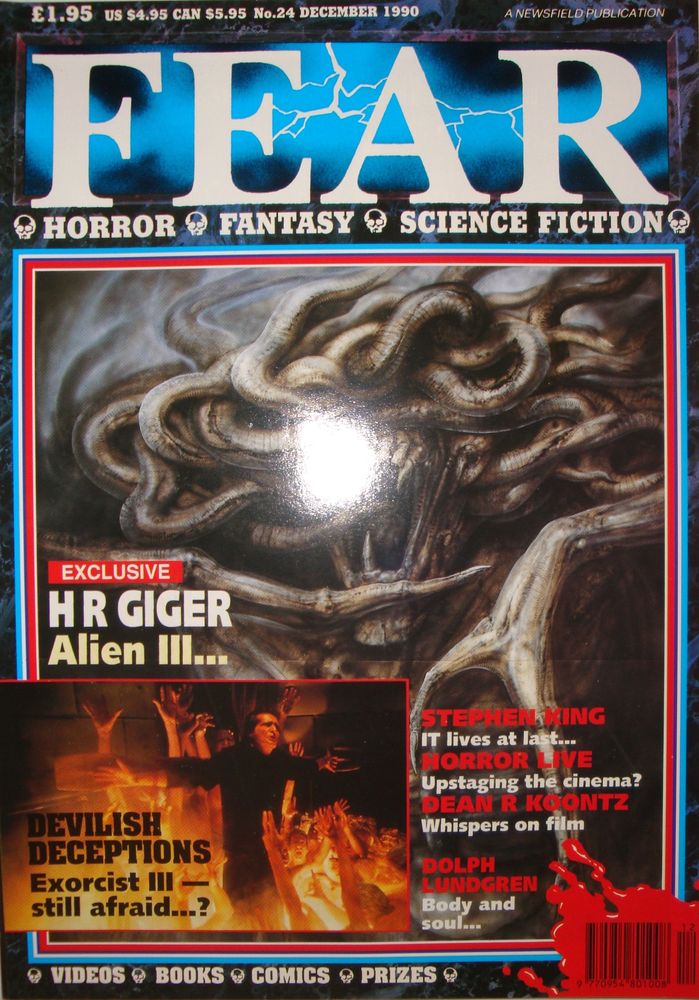 FEAR magazine cover Issue 24 December 1990