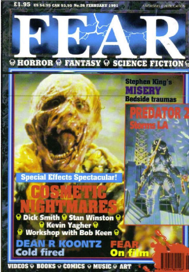 FEAR magazine cover Issue 26 February 1991