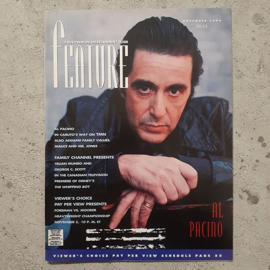 FEATURE (CA) magazine cover  November 1994