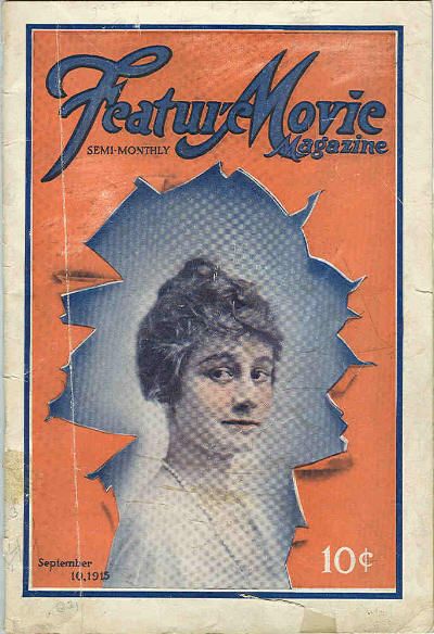 FEATURE MOVIE MAGAZINE magazine side cover 10 September 1915