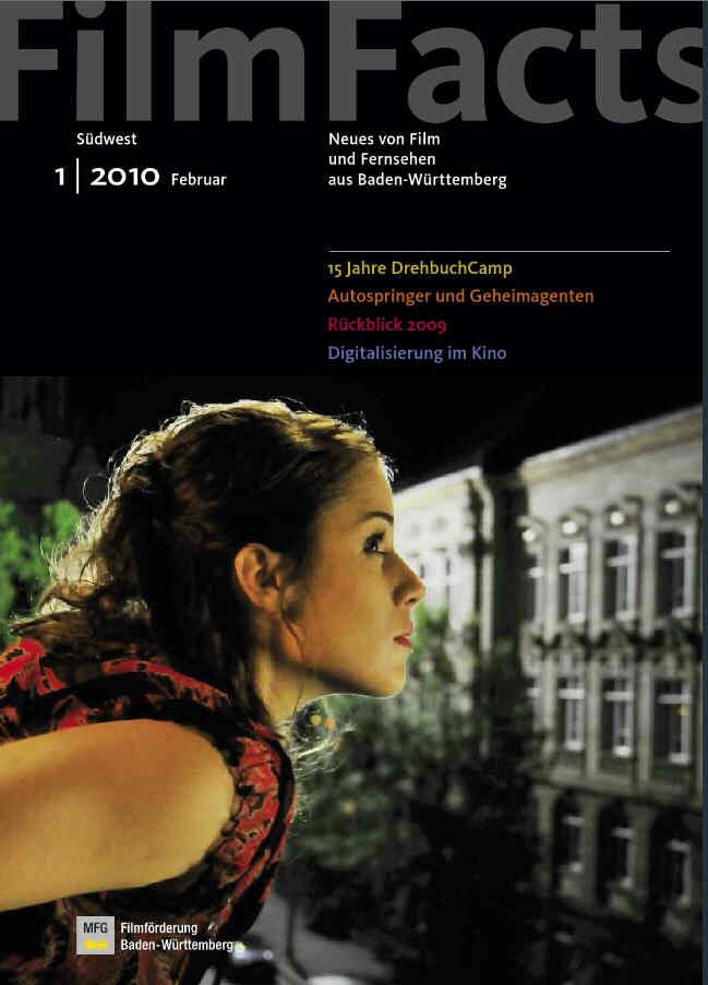 FILMFACTS (GERMANY) magazine side cover Issue 1 February 2010