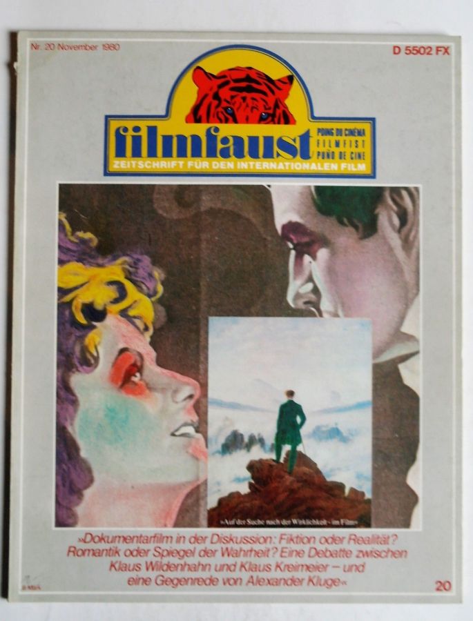 FILMFAUST magazine side cover Issue 20  November 1980