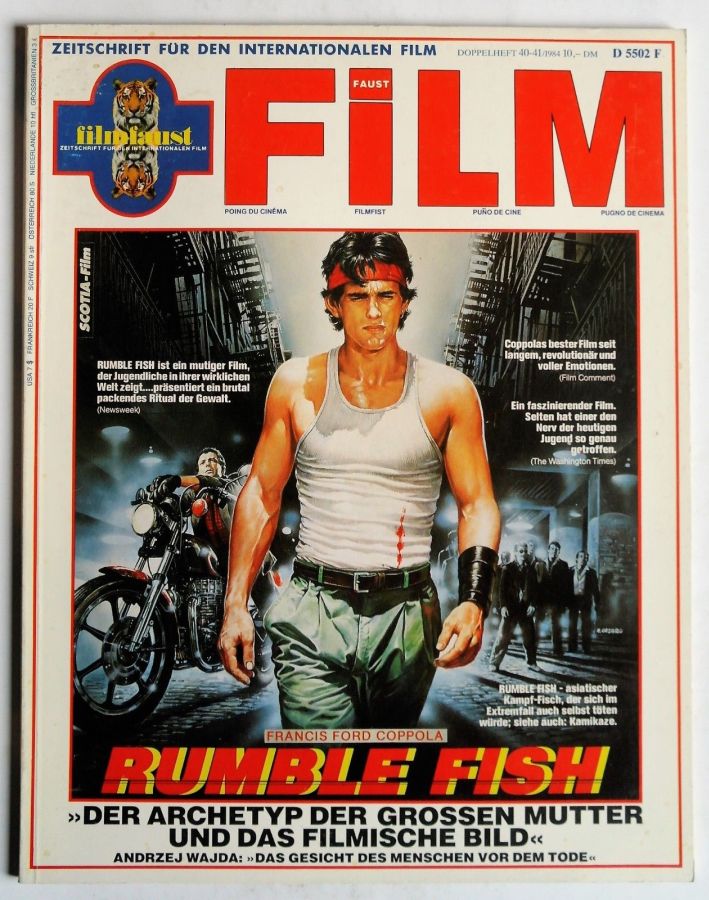 FILMFAUST magazine side cover Issue 40-1   1984