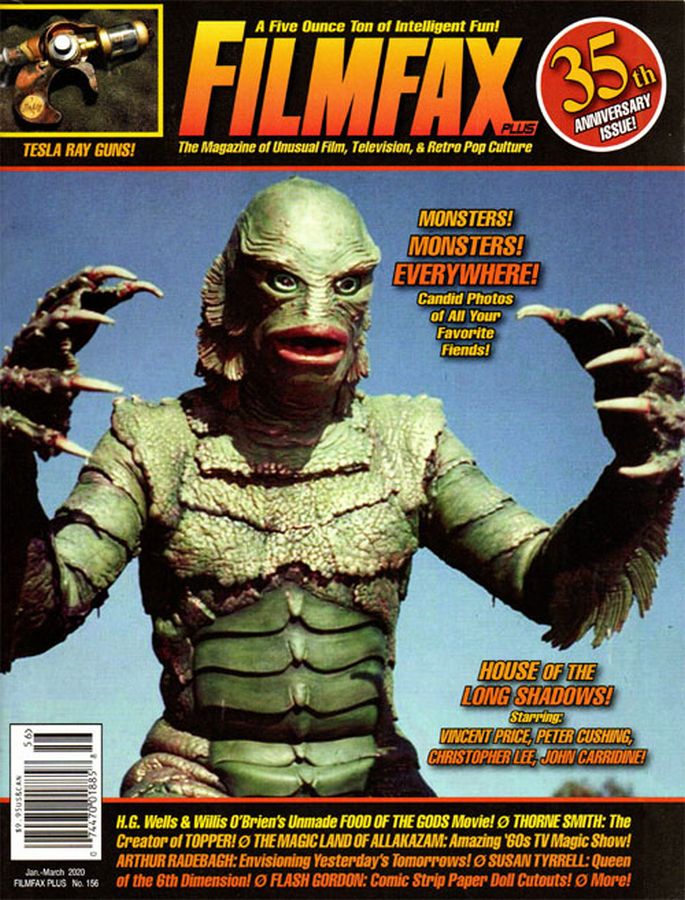 FILMFAX magazine side cover Issue 156  January/March 2020