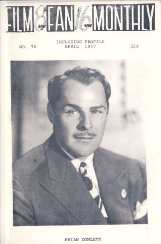 FILM FAN MONTHLY magazine cover Issue 70 April 1967