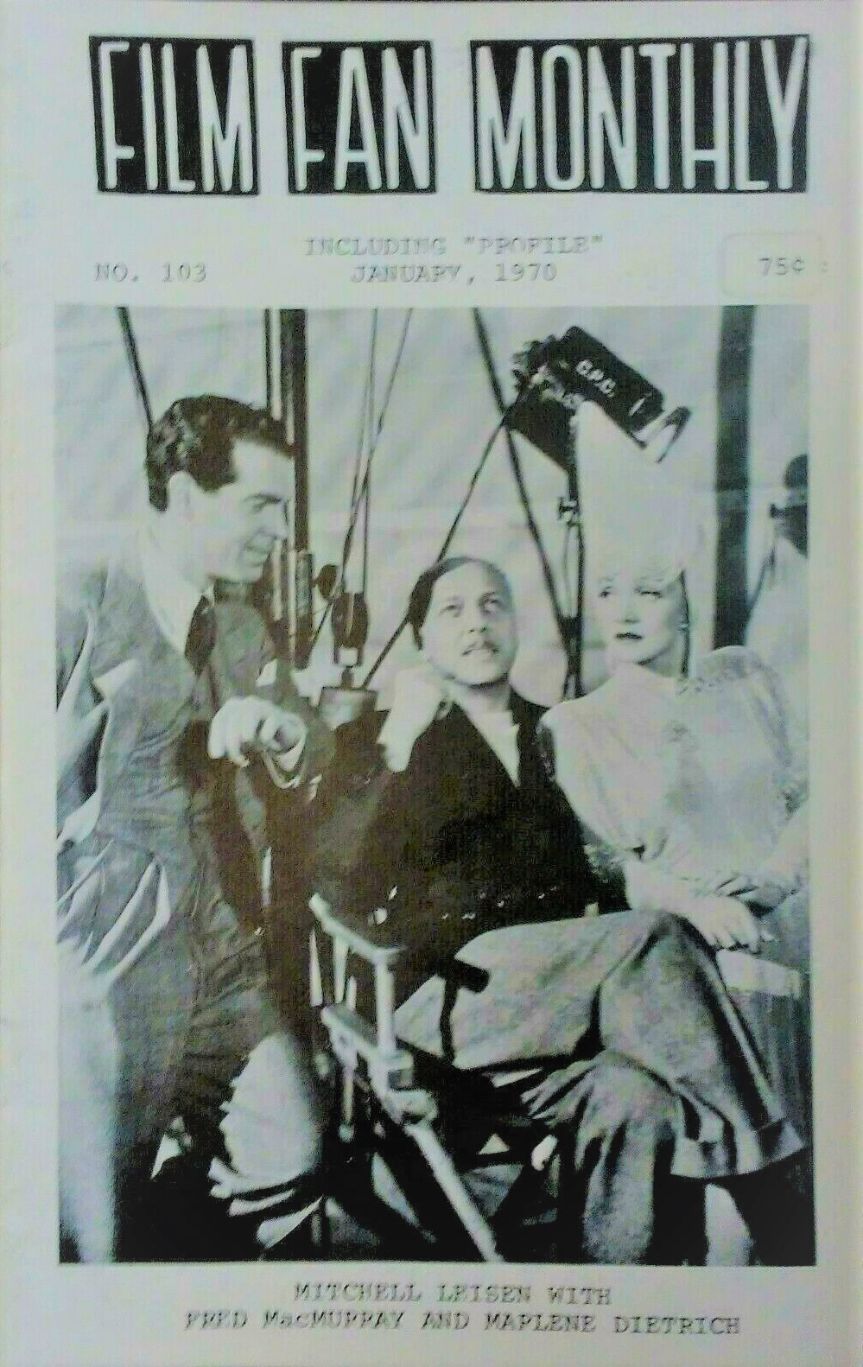 FILM FAN MONTHLY magazine cover Issue 103 January 1970