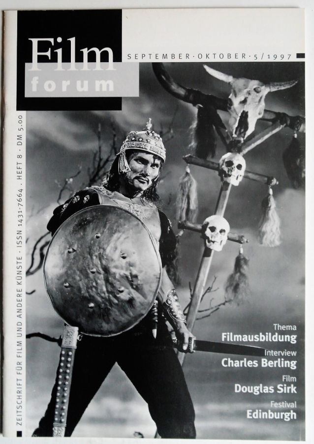 FILMFORUM magazine cover Issue 8  September/October 1997