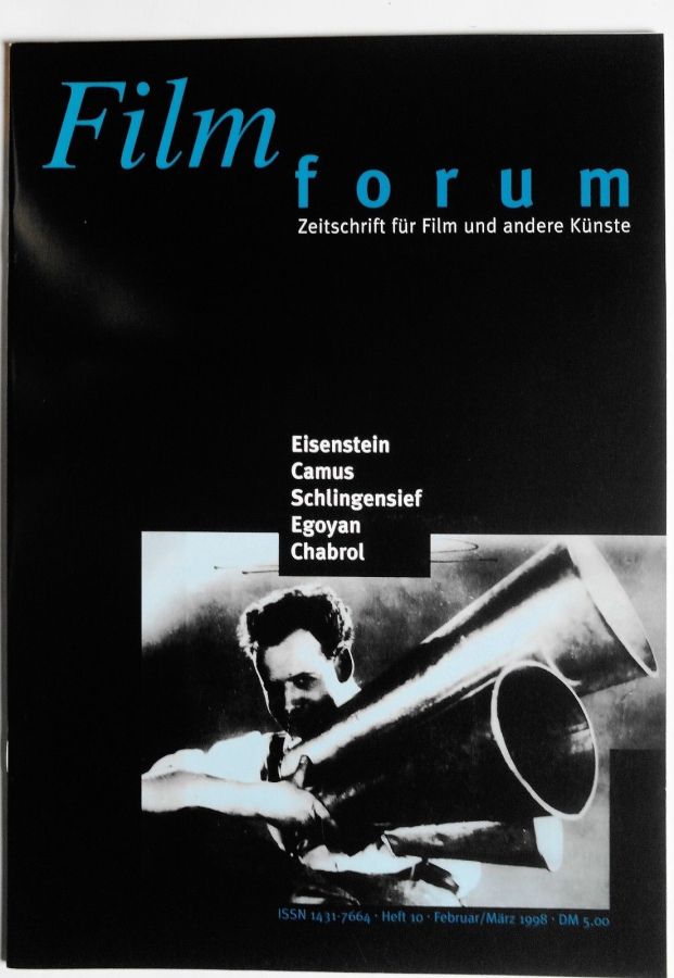 FILMFORUM magazine cover Issue 10  February/March 1998