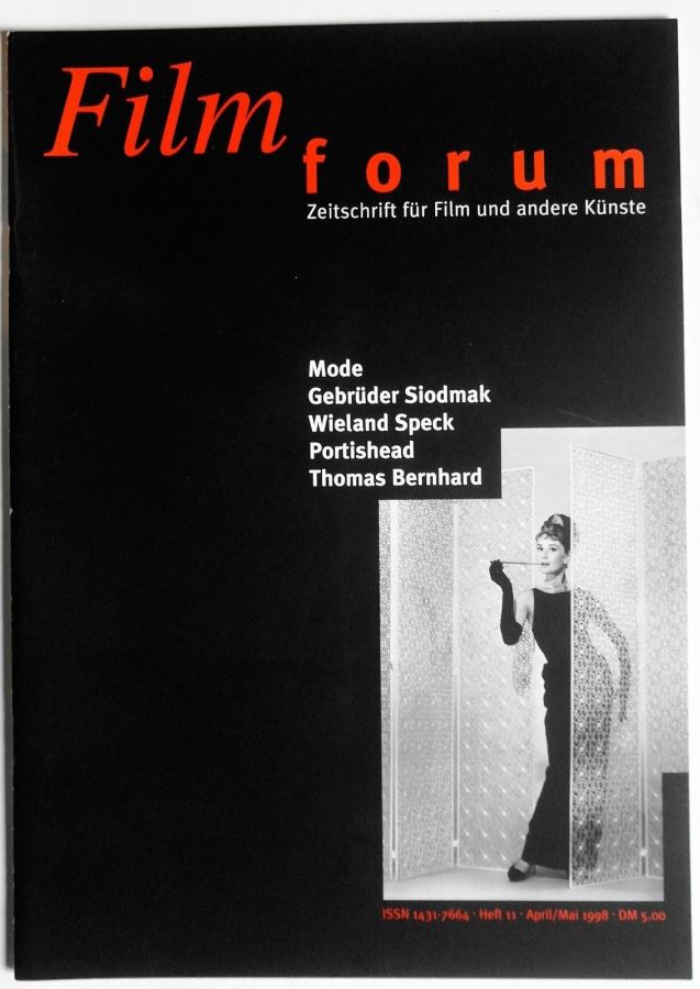 FILMFORUM magazine cover Issue 11  April/May 1998