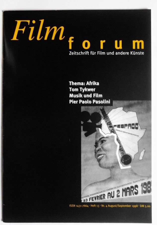 FILMFORUM magazine cover Issue 13  August/September 1998