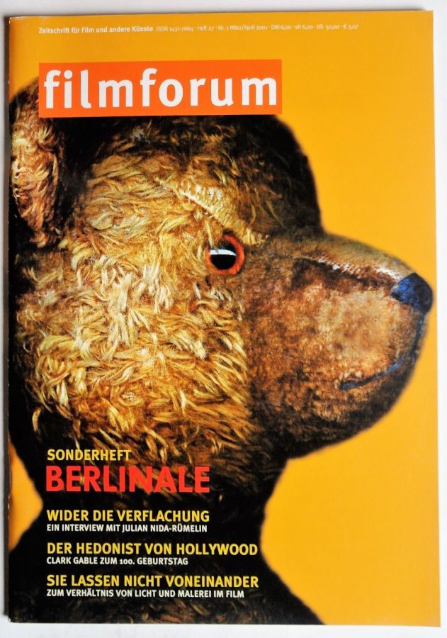 FILMFORUM magazine cover Issue 27  March/April 2001