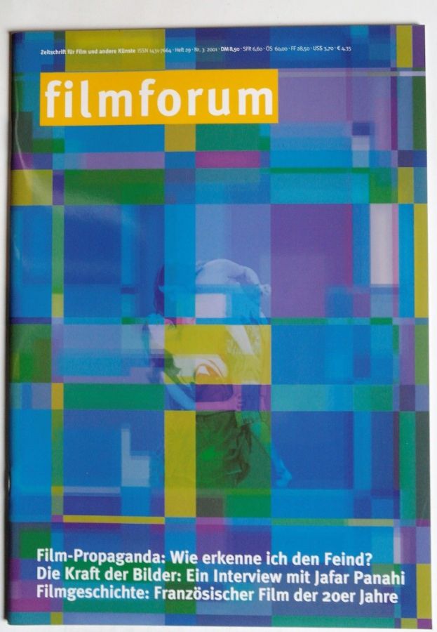 FILMFORUM magazine cover Issue 29  August/September 2001