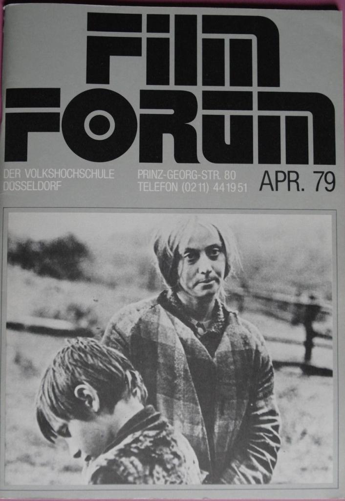 FILMFORUM magazine cover April 1979