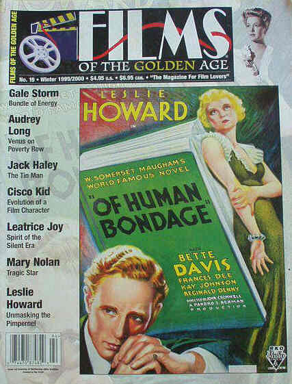 FILMS OF THE GOLDEN AGE magazine cover Issue 19 Winter - December/Jan./Feb. 1999