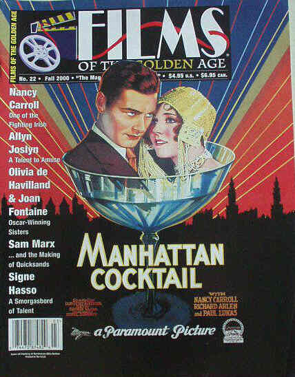 FILMS OF THE GOLDEN AGE magazine cover Issue 22 Fall - September/October/November 2000