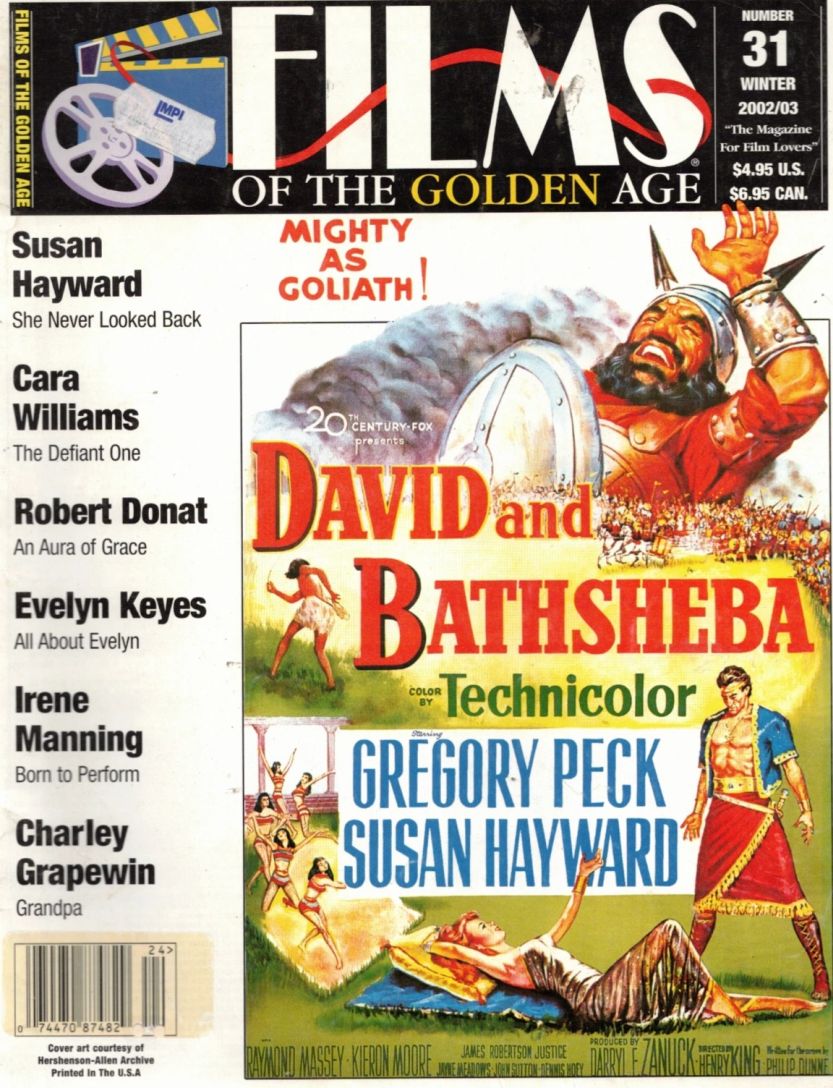 FILMS OF THE GOLDEN AGE magazine cover Issue 31 Winter - December/Jan./Feb. 2002