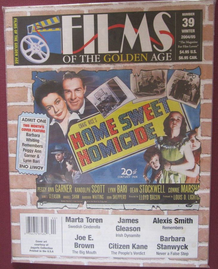 FILMS OF THE GOLDEN AGE magazine cover Issue 39 Winter - December/Jan./Feb. 2004