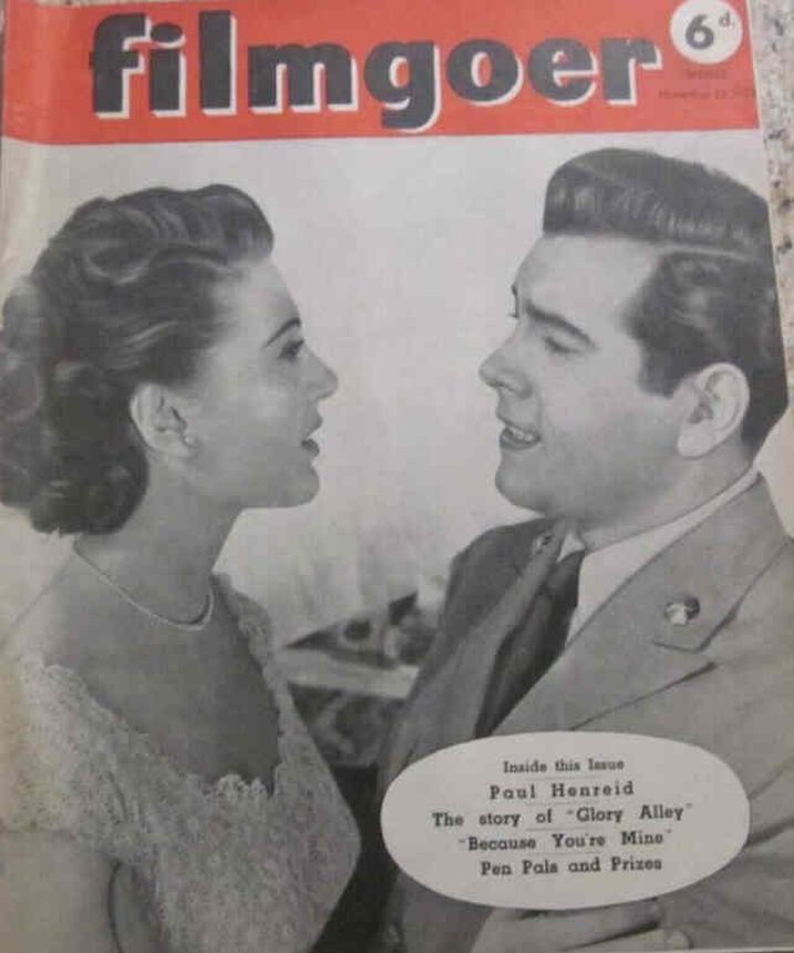 FILMGOER magazine cover 29 November 1952
