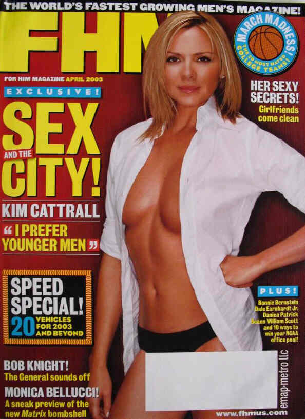 FHM USA magazine cover  April 2003