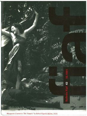 FIAF BULLETIN magazine side cover Issue 43  1991