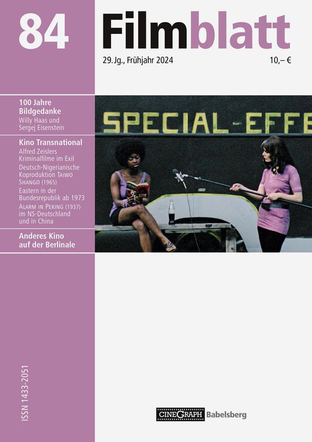 FILMBLATT magazine cover Issue 84 Spring 2024