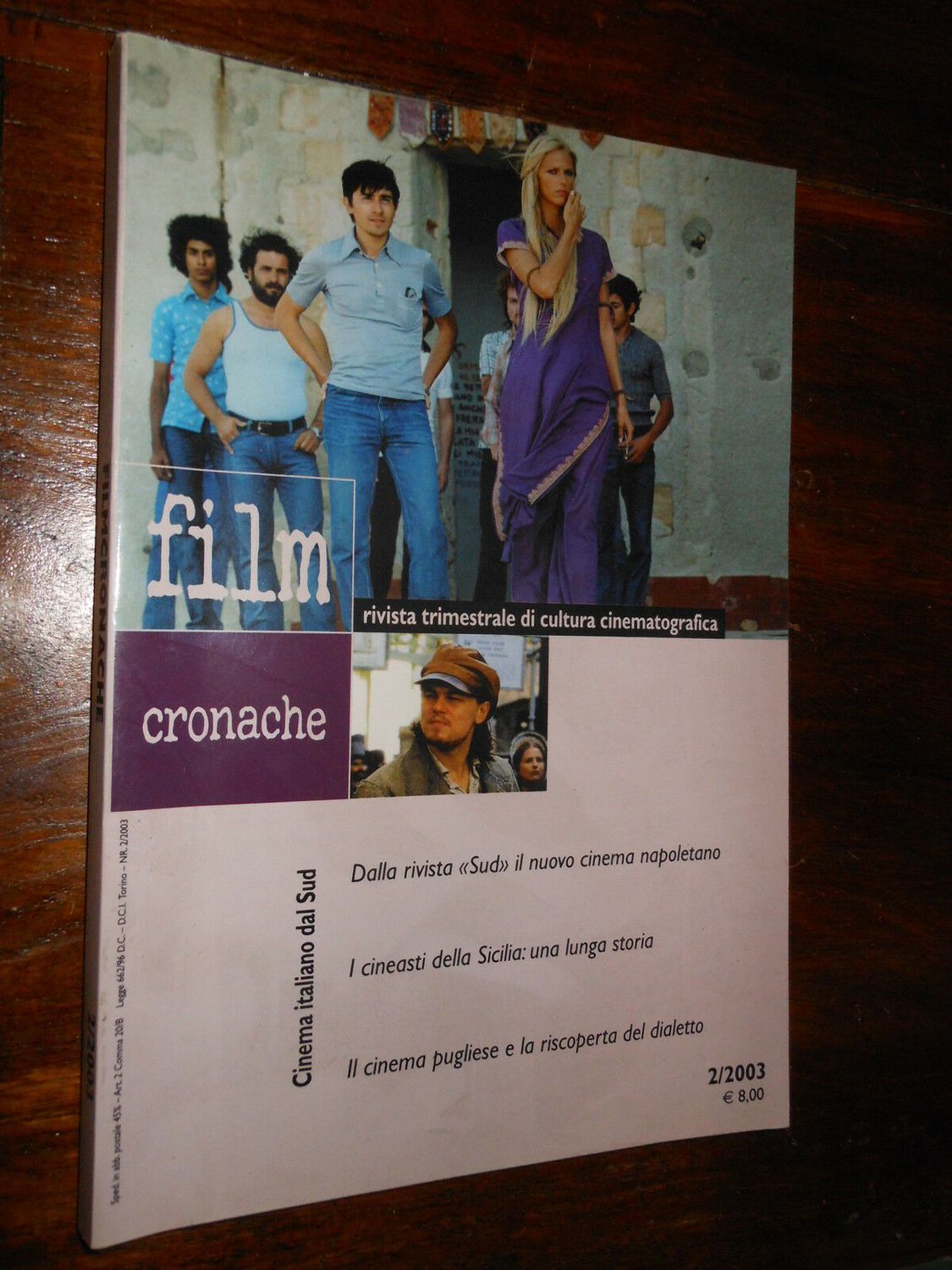 FILM CRONACHE magazine side cover Issue 2   2003