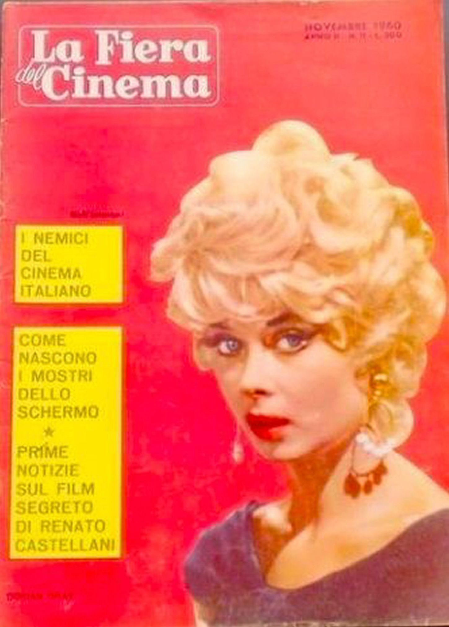 FIERA DEL CINEMA | LA magazine side cover November 1960