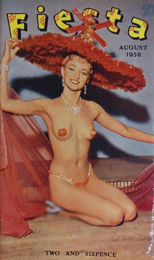 FIESTA (50s UK) magazine side cover  August 1958