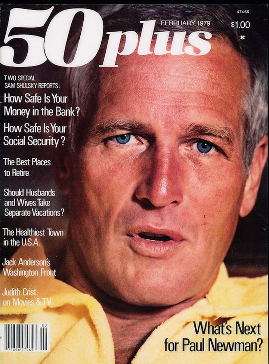 50 PLUS USA magazine side cover  February 1979