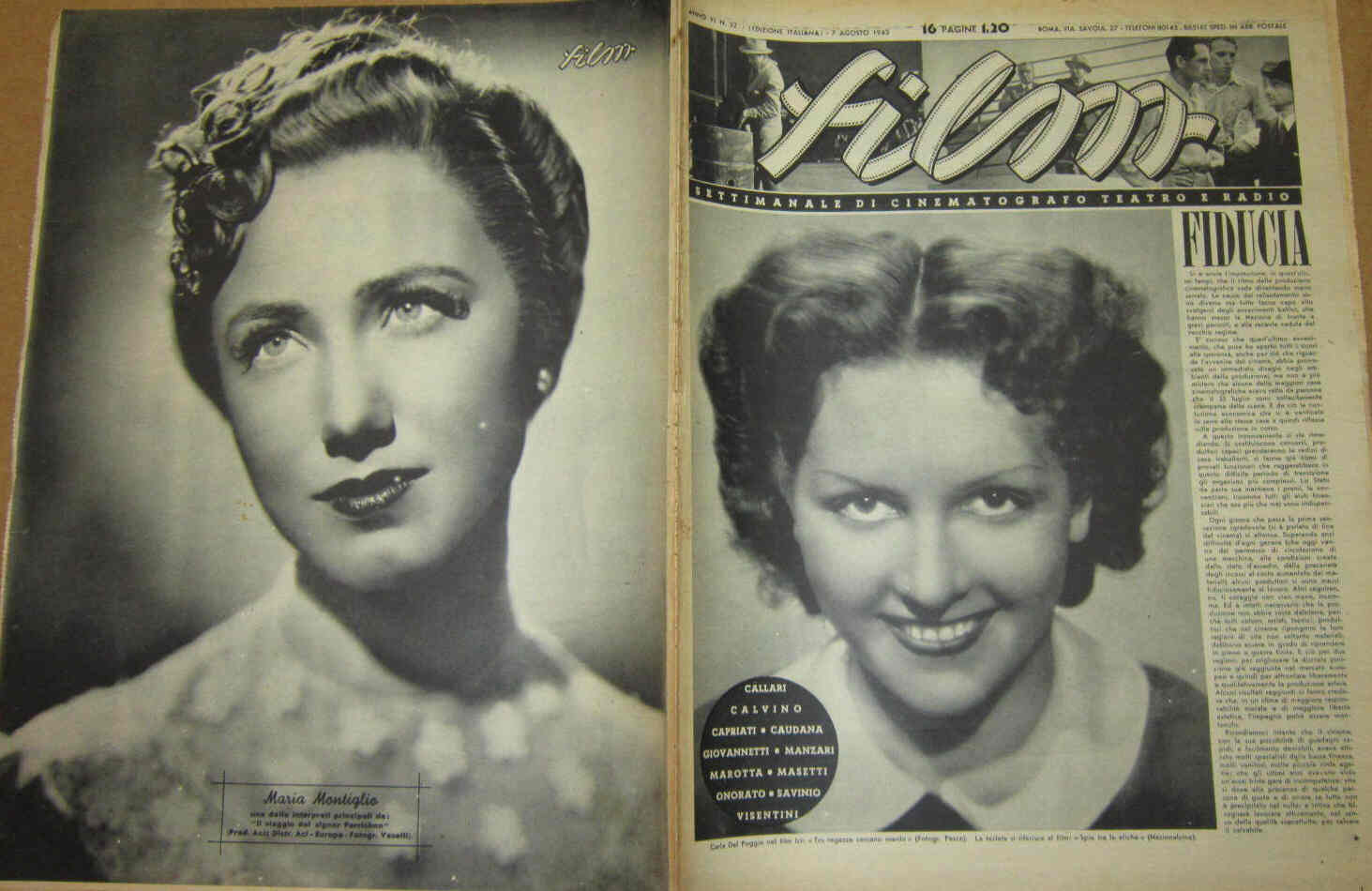 FILM (1938-50) magazine cover Issue 32 7 August 1943