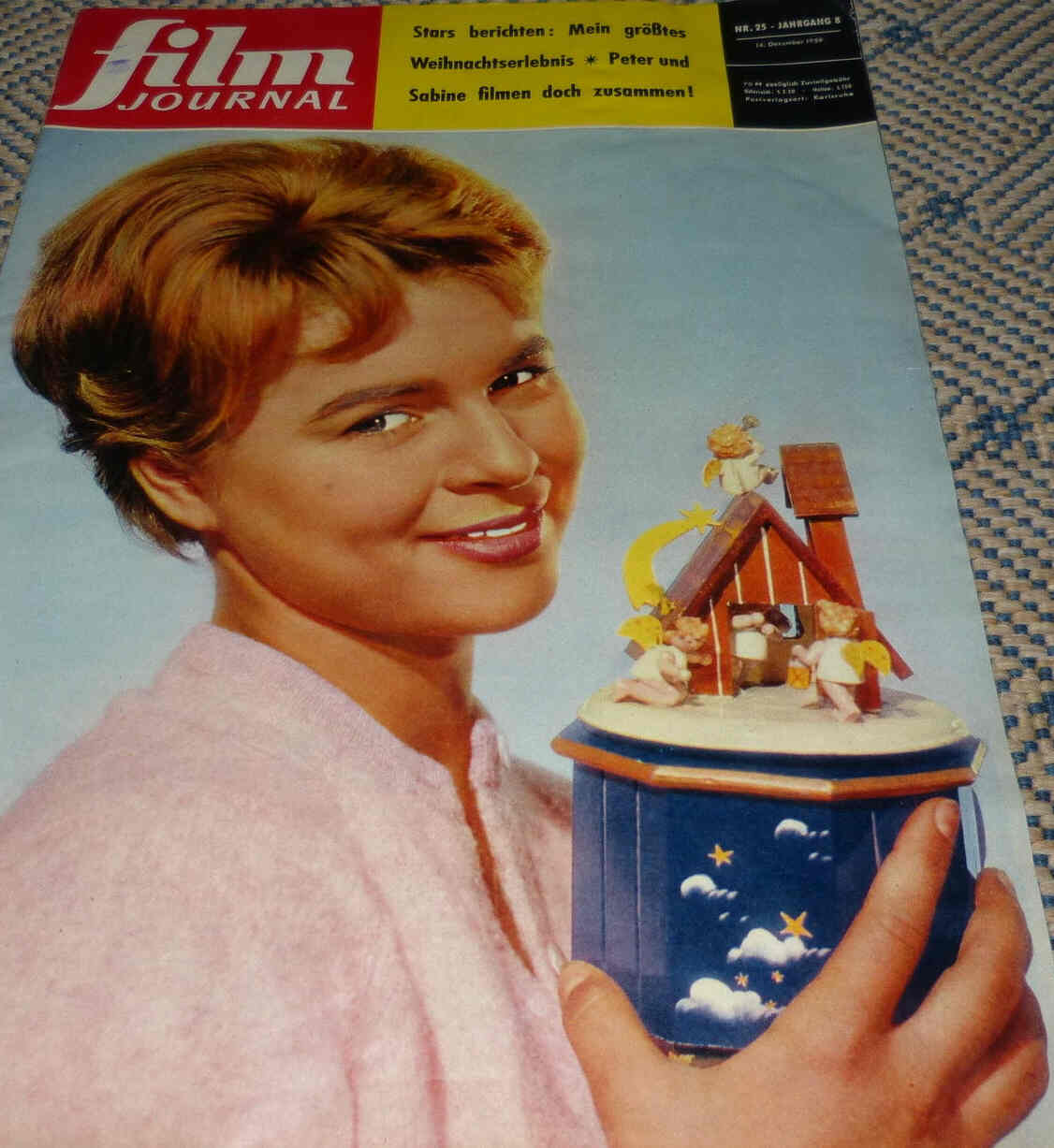 FILM JOURNAL (De) magazine side cover Issue 25 14 December 1959