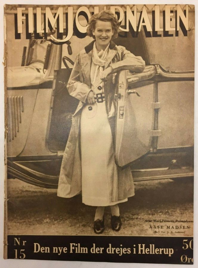 FILMJOURNALEN DENMARK magazine side cover Issue 15 14 April 1935