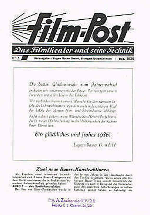 FILM-POST magazine cover Issue 5  1935
