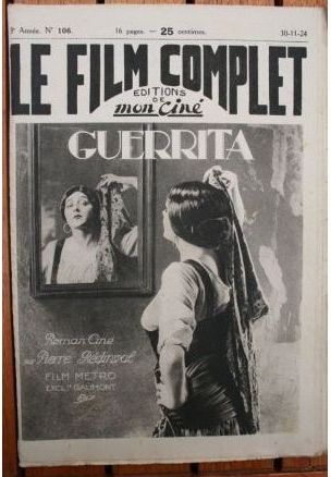 FILM COMPLET | LE magazine cover Issue 106 30 November 1924