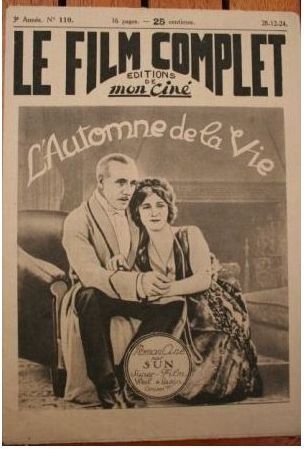 FILM COMPLET | LE magazine cover Issue 110 28 December 1924