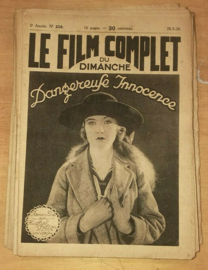 FILM COMPLET | LE magazine cover Issue 228 28 March 1926