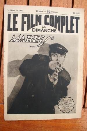 FILM COMPLET | LE magazine cover Issue 294 14 November 1926
