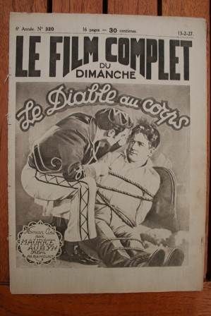 FILM COMPLET | LE magazine cover Issue 320 13 February 1927