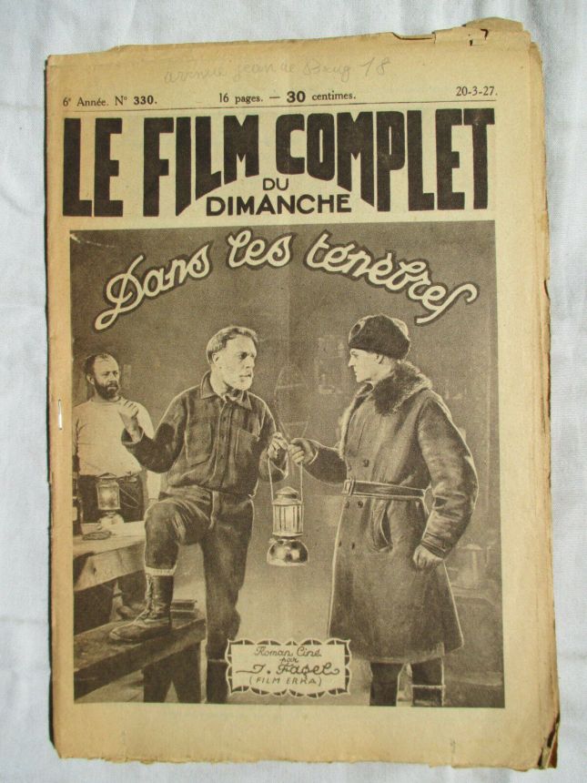 FILM COMPLET | LE magazine cover Issue 330 March 1927
