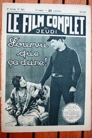 FILM COMPLET | LE magazine cover Issue 341 28 April 1927