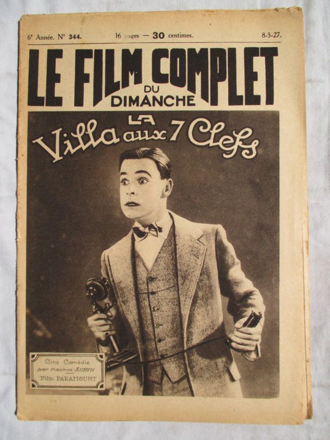 FILM COMPLET | LE magazine cover Issue 344 May 1927