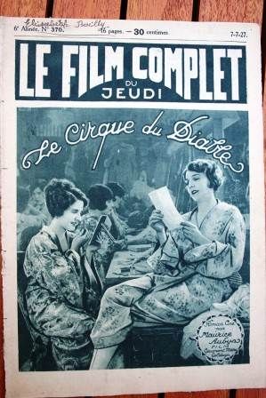 FILM COMPLET | LE magazine cover Issue 370 7 July 1927
